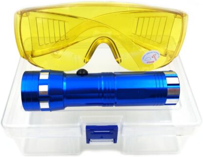 Linterna UV + gafas